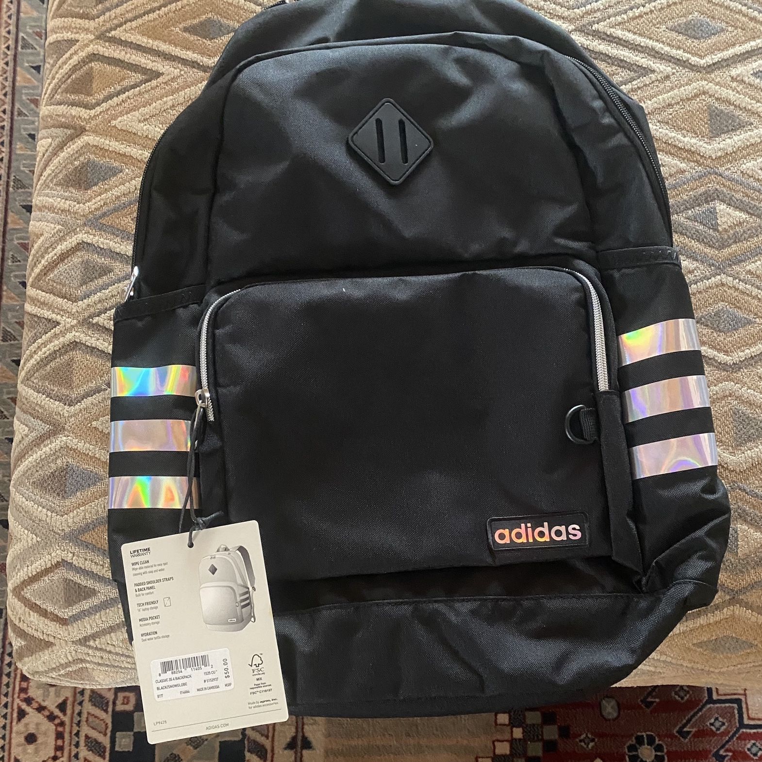 adidas classic 3s iv backpack 3-Stripe durable backpack student athletic sport laptop book bag DISCONTINUED : Electronics Made with recycled content this school backpack promotes sustainability as part of adidass ambition to end plastic waste. adidas Stadium 4 Backpack -