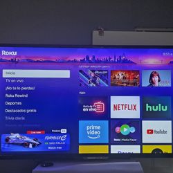 Philips 50in TV comes with  Roku Box 