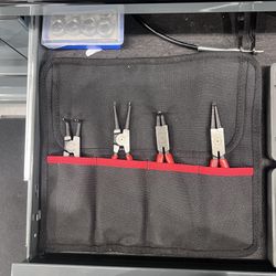 4PC KNIPEX SNAP-RING PLIER SET WITH TOOL BAG