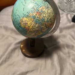 Vintage Terrestrial Globe 6-7”