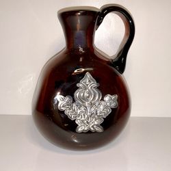 Rare Antique https://offerup.com/redirect/?o=ZWwubWU=.o Pure Silver Handmade Burgundy Glass Decanter/Vase