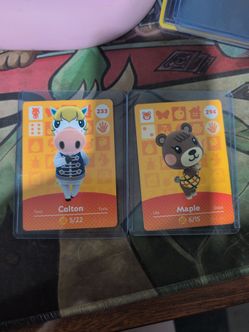 Animal Crossing Amiibo Card Colton and Maple