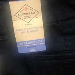 ST JOHN’S BAY STRAIGHT LEGS MEZCLILLA JEANS 5.00 BRAND NEW