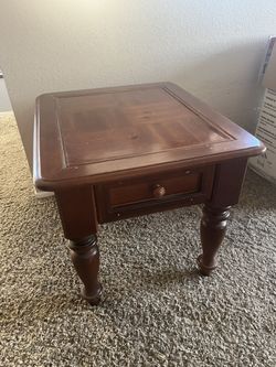 Wood End Table