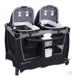 NEW - Twin Nursery Pack & Play - Baby Trend