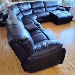 Sectional Couch with 2 Electric Recliners