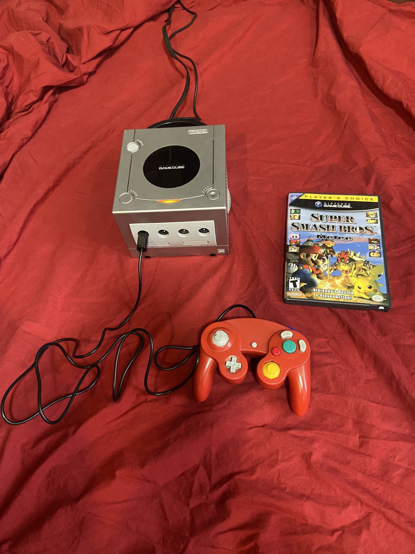 Nintendo GameCube Console DOL-001 + Super Smash Bro’s Melee