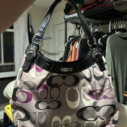Coach Soho Optic Print Large Signature Logo Hobo bag