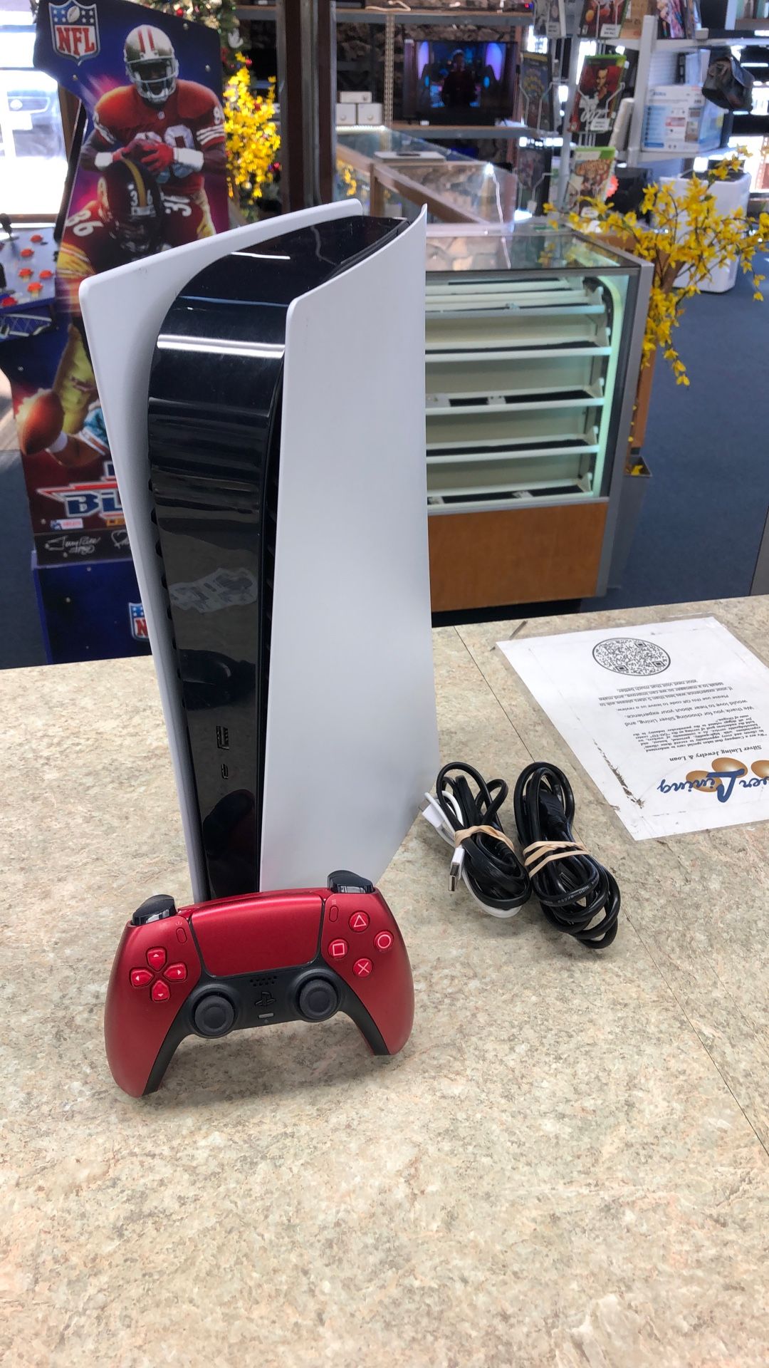 Sony PlayStation 5 All Digital 825 GB With All Cords & 1 Wireless Controller (70498185)