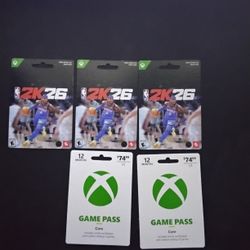 NBA 2K 26 DIGITAL ADDITION AND XBOX GAME PASS 
