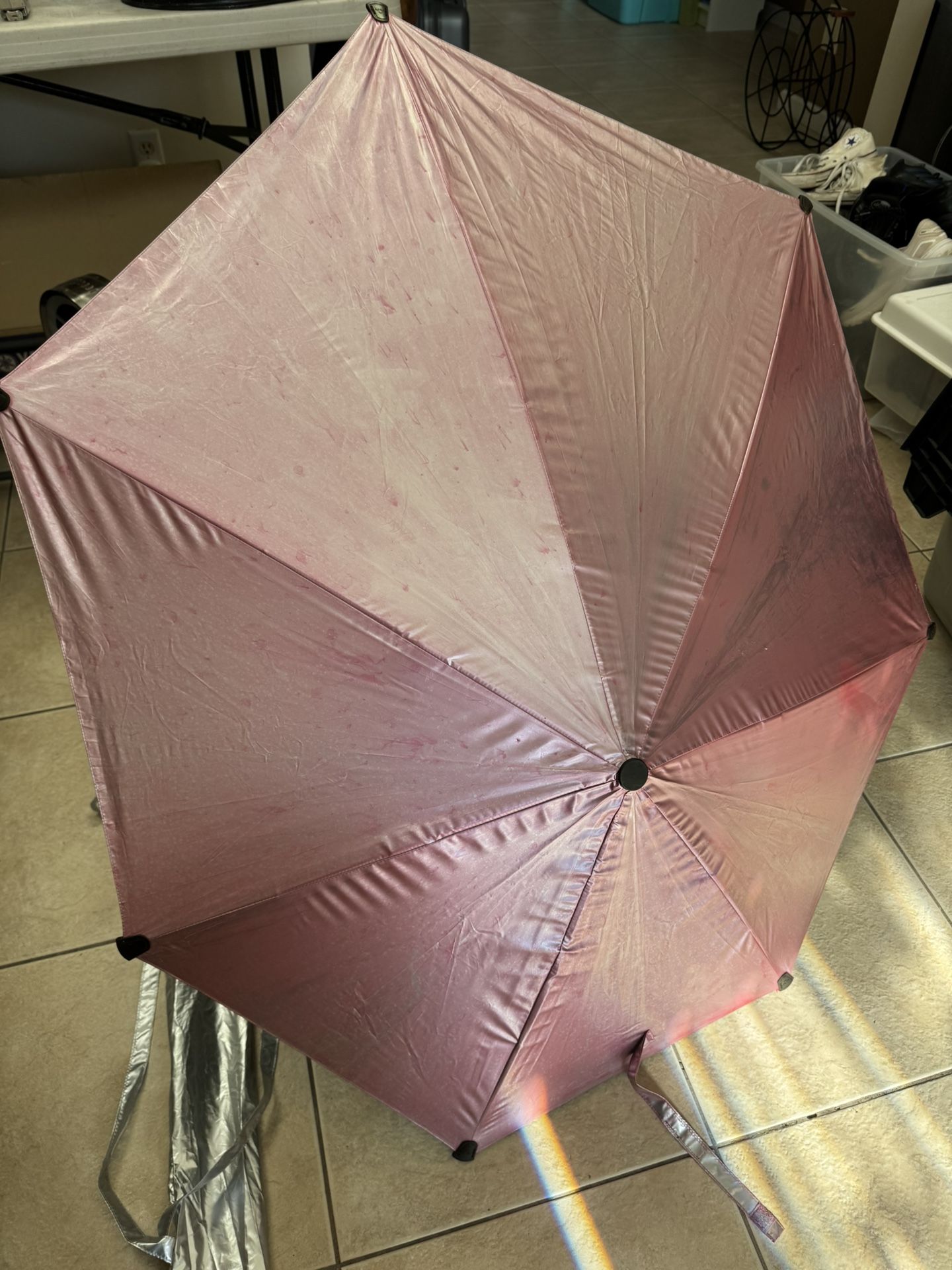 G4Free Umbrella w/ Universal Clamp UV Protection Sun Shade Umbrella Beach Chair,Golf Cart Stroller