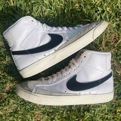 Mens Size 7.5 - Nike Blazer Mid Black White Used No Box