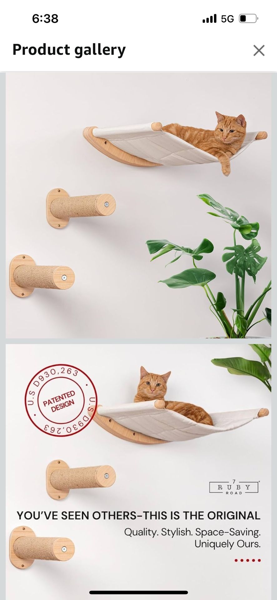 Cat Bed Wall Mountable Hammock