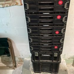 Husky Storage Box Two Bottom Boxes For Storages Tools Uppers Parts