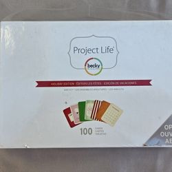 Scrapbook Album Photo Project Life Card Insert