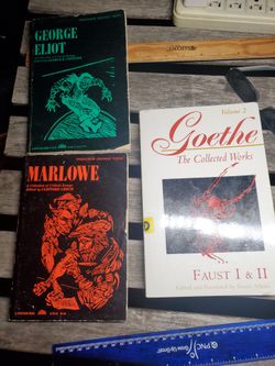 Goethe, George Eliot,Marlowe The Collected Works 3 books