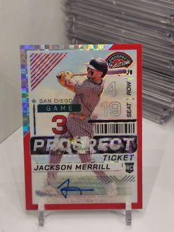 Jackson merrill /99 autograph prospect padres rookie auto