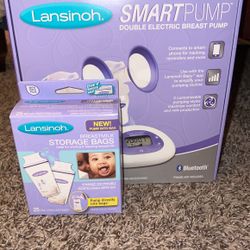 Double Electric Breast Pump//25 Ct Breast Milk Storage Bags