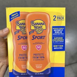 NWT Banana Boat Sport ultra Sunscreen Lotion 2 Pack