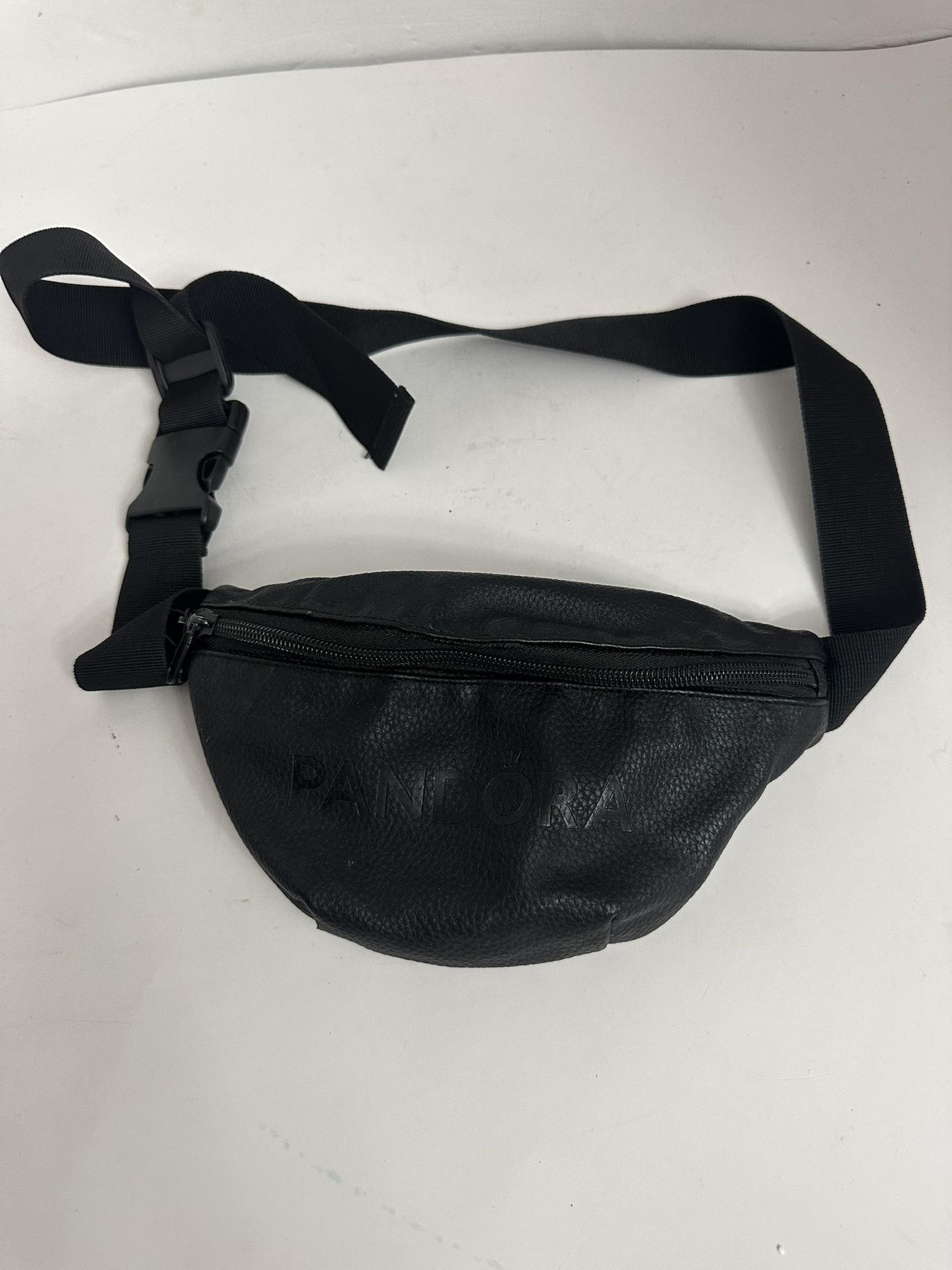 PANDORA Fanny Pack LIMITED EDITION Bag BLACK Belt Waist Faux Leather