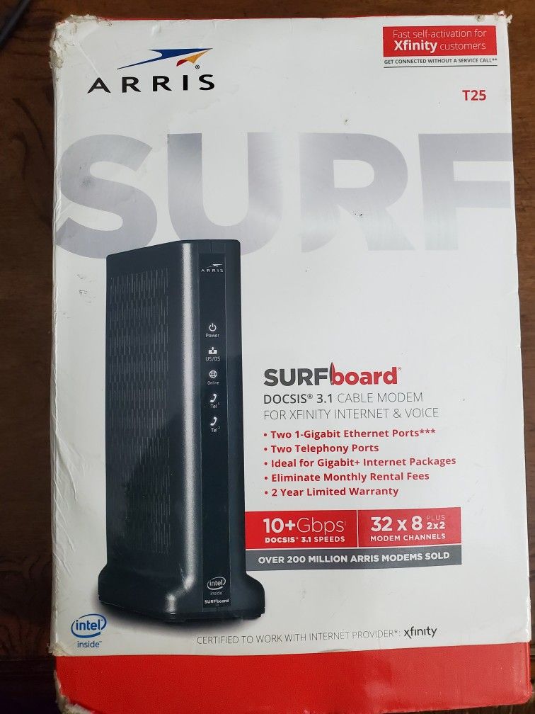 ARRIS Surfboard Docsis 3.1 Cable Modem T25