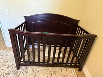 Dark Espresso Wood Baby Crib - Sorelle