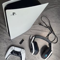 PS5 Disk Edition with Astro A20 Gaming Headset