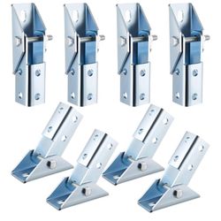 Yaocom 8 Pcs Adjustable Brace Fitting Fit For 1/2” Bolt In 1-5/8” Strut Channel