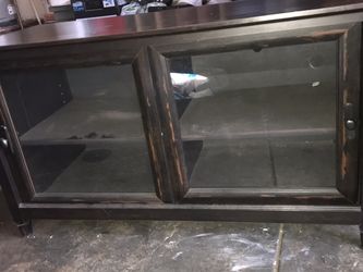 Dresser W Glass Sliding Doors