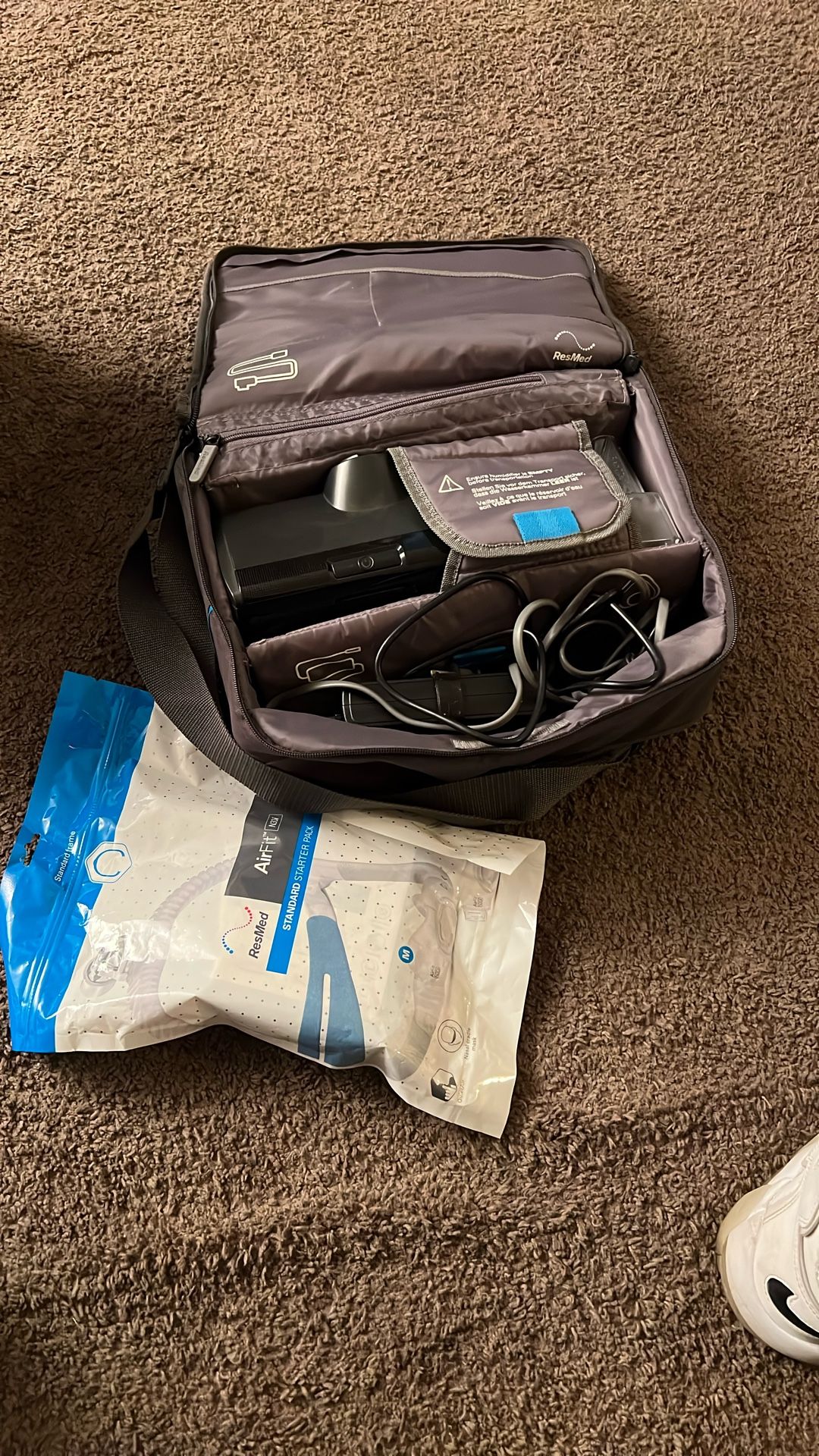 Resmed Cpap Airsense 10 Low Hours Under 100 W New Airfit Mask