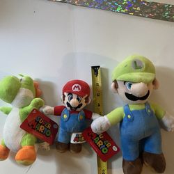 Super mario plushes