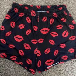 Lip Print Boxer Shorts