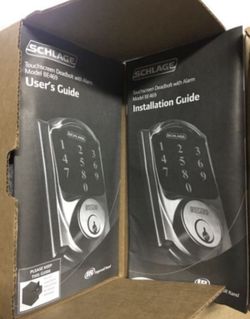 Schlage Touchscreen Deadbolt Lock with Alarm