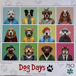 Dog Days 750 Piece Jigsaw Puzzle 