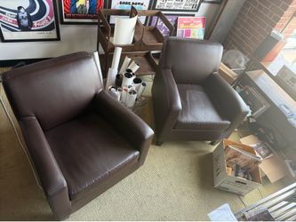 IKEA armchair / leather accent chair