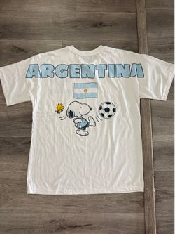Snoopy World Cup Soccer Argentina Shirt NEW