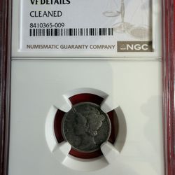 1918-D Mercury Dime, graded VF Details – Cleaned by NGC 