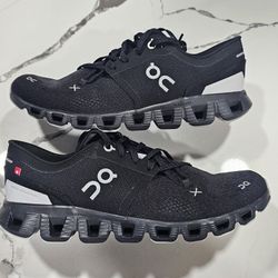 On Cloud X 3 Black Grey Size 8 US Women's Running Casual Shoes