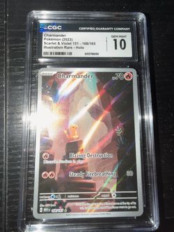 Pokemon Cgc gem mint 10 charmander 151