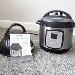 Instant Pot - 8 Quart Duo Crisp 11-in-1 Electric Pressure Cooker with Air Fryer - Stainless Steel