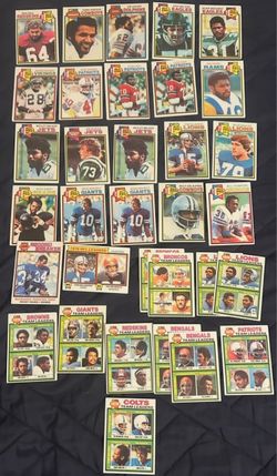 1979 Topps Football Lot – 33 Cards – Joe Klecko, Mike Haynes & More