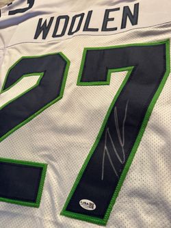 Woolen #27 Signed Seattle Seahawks Jersey JSA Authenticated