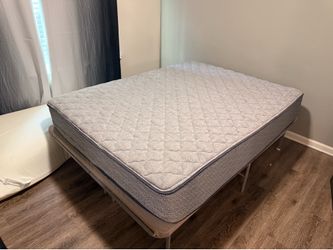Queen Bedframe with Matress