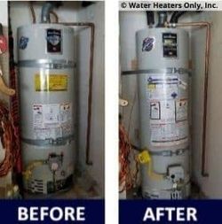 Water Heater Installation 30,50, 50 Gallon 
