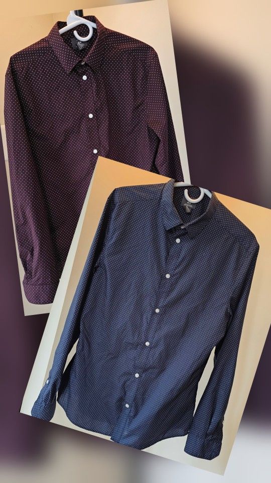 H&M Men's Slim-Fit Casual Shirt Set