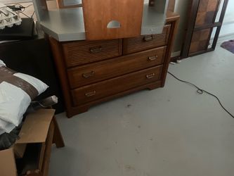 Dresser with mirror
