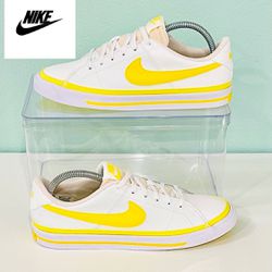 Nike Court Legacy Summit White/Opti Yellow [DA5380-119] NEW!  SIZE: 8.5 WOMEN’s  / CM: 25