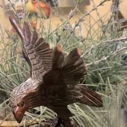 Wood Eagle Pen Holder