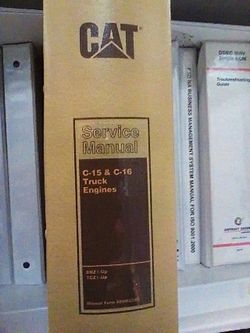 CAT C-15 & C-16 Service Manual hard back binder