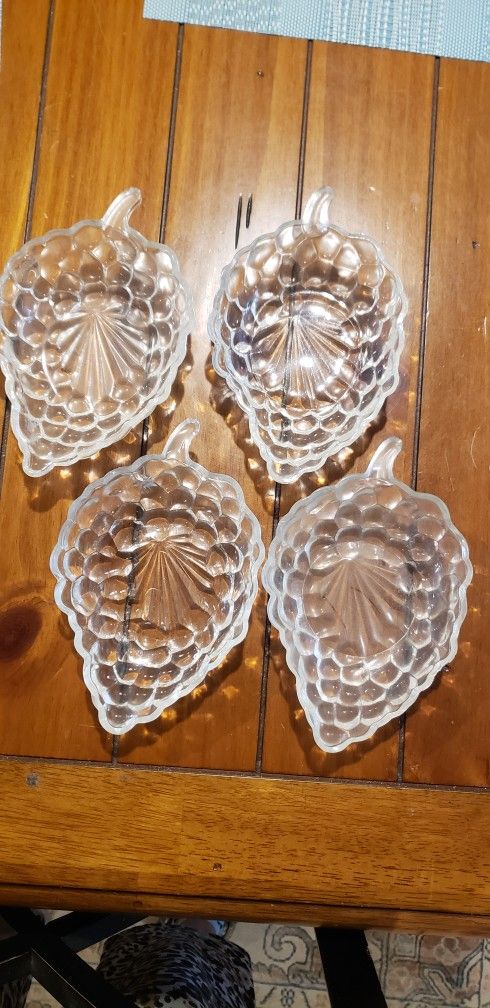 Vintage Anchor Hocking Clear Bubble Glass